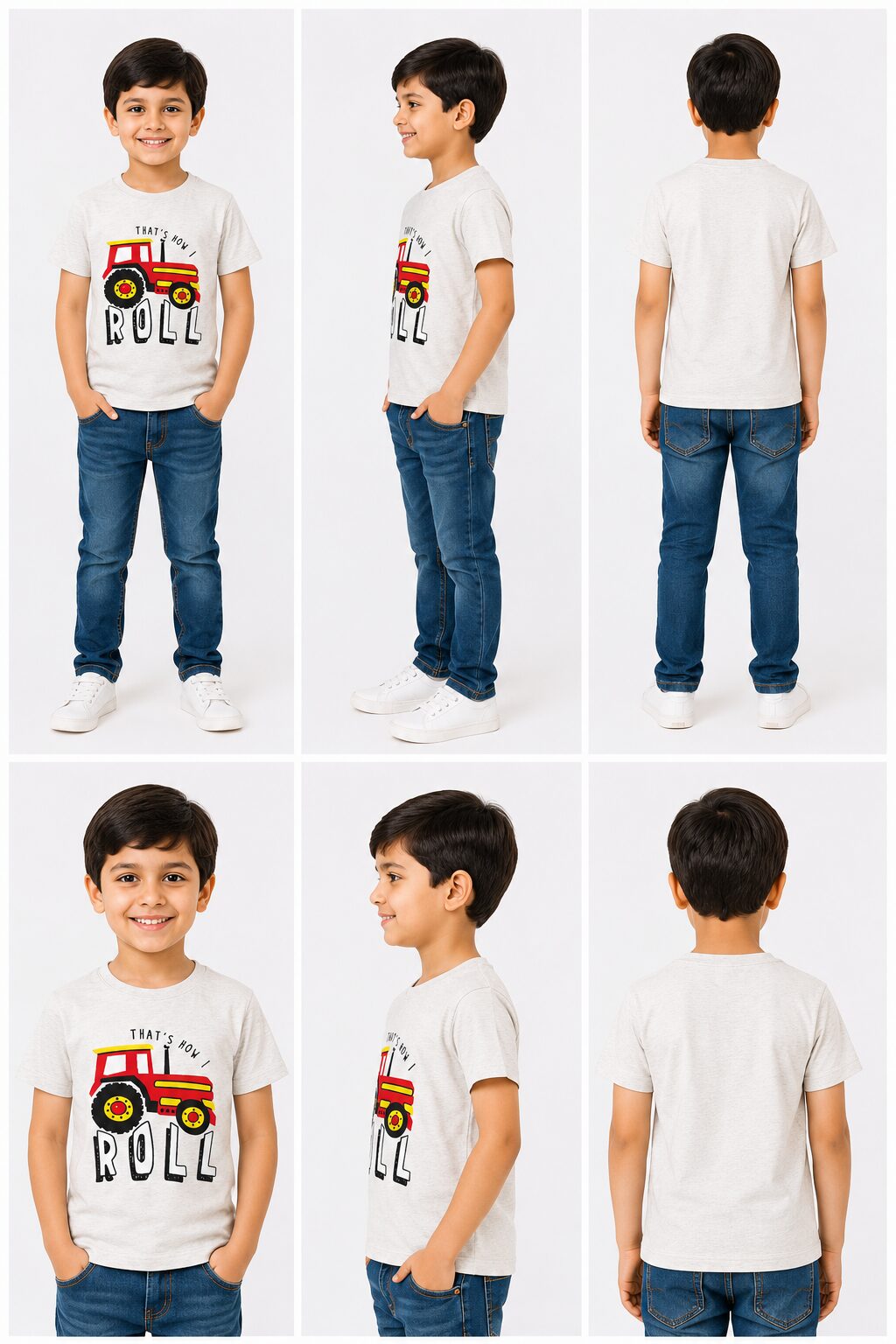 white tractor shirt